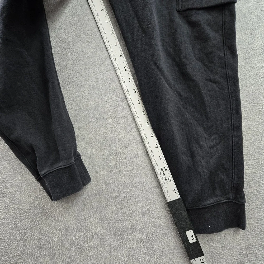 Nike Men Sweatpants M Black Embroidered Cargo Pants Fleece CD3129-010‎
